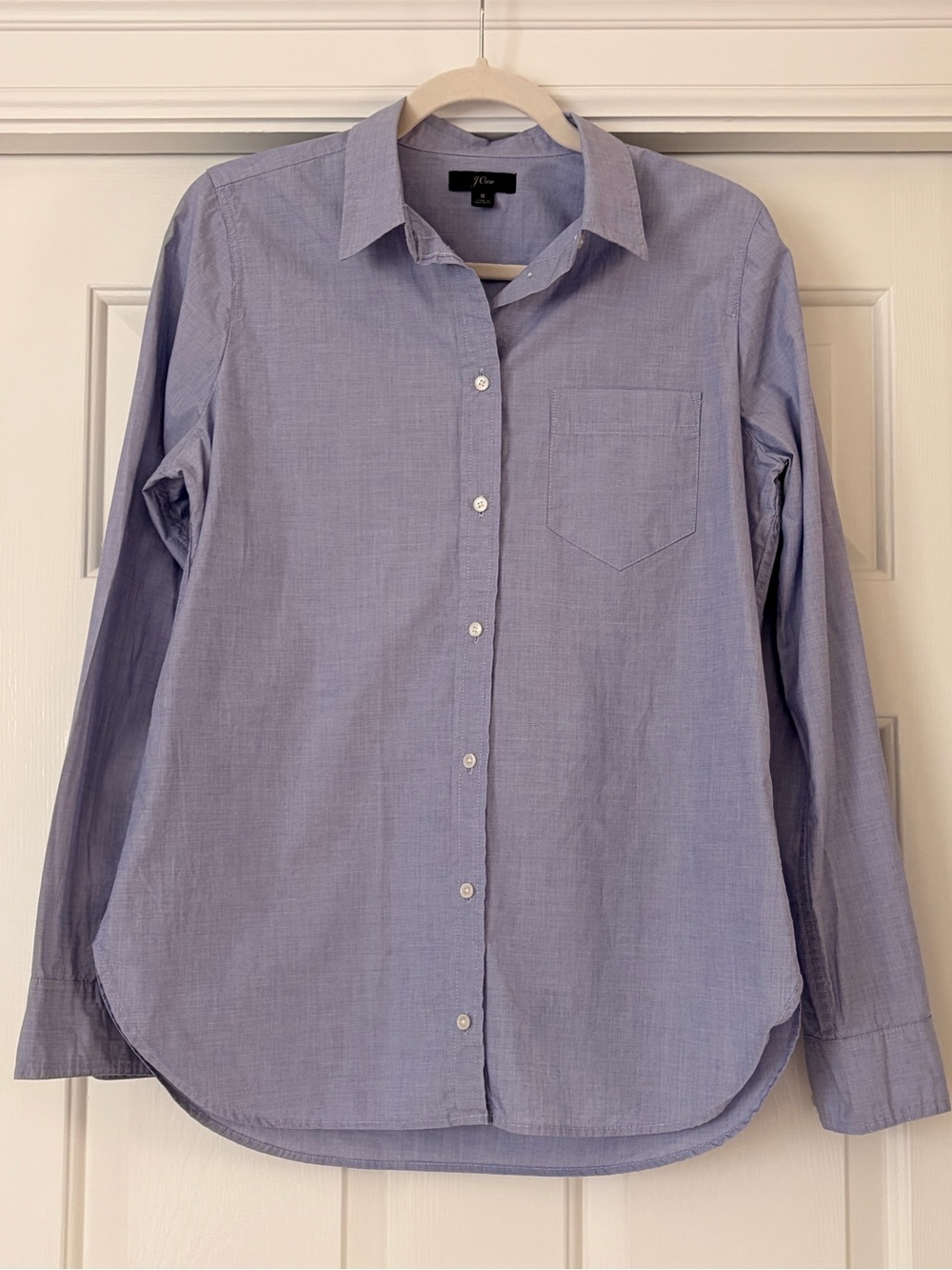 J Crew Classic fit shirt in end-on-end cotton, size 8, color Peri